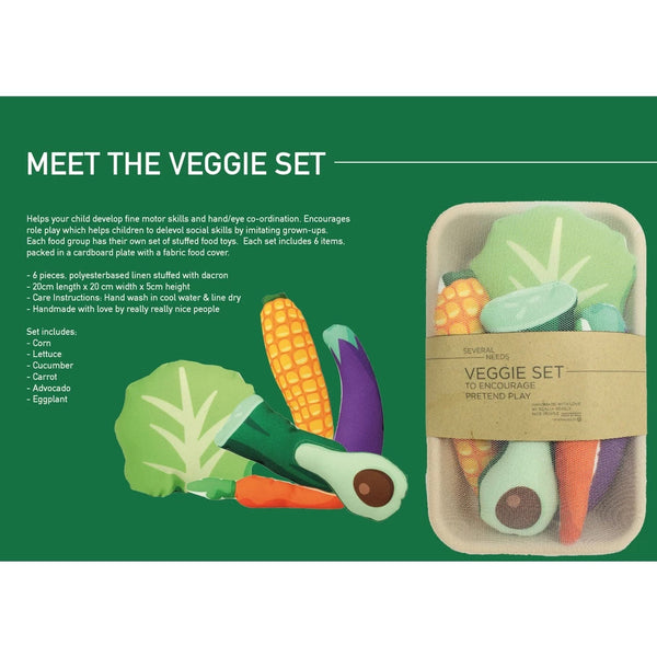 Playfood Stuffed Toys Veggie Set